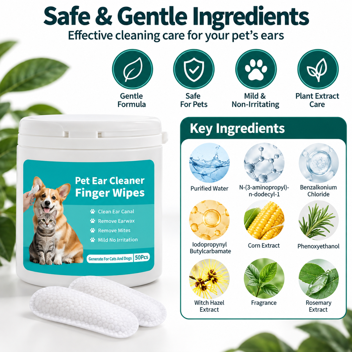 Pet Ear Cleaning Wipes