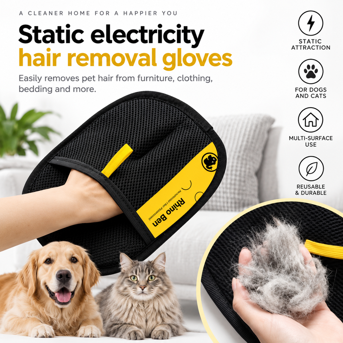 Pet Hair Removal Glove