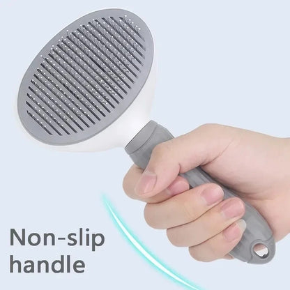 Self-Cleaning Pet Hair Removal Brush